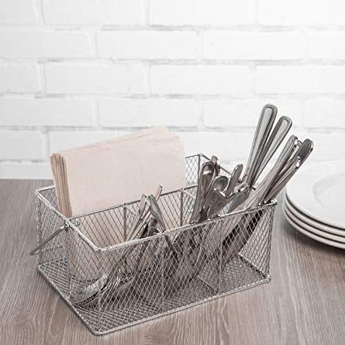 9.375x6.875 Mesh Flatware Basket