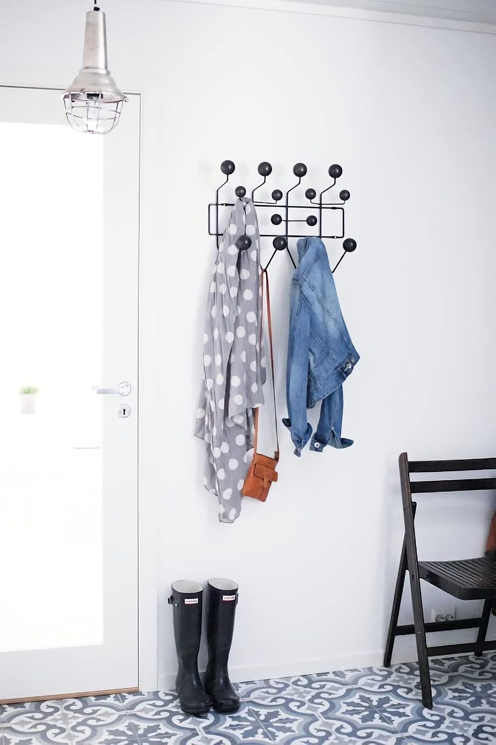 Black Wall Mount Hang it All Coat Rack