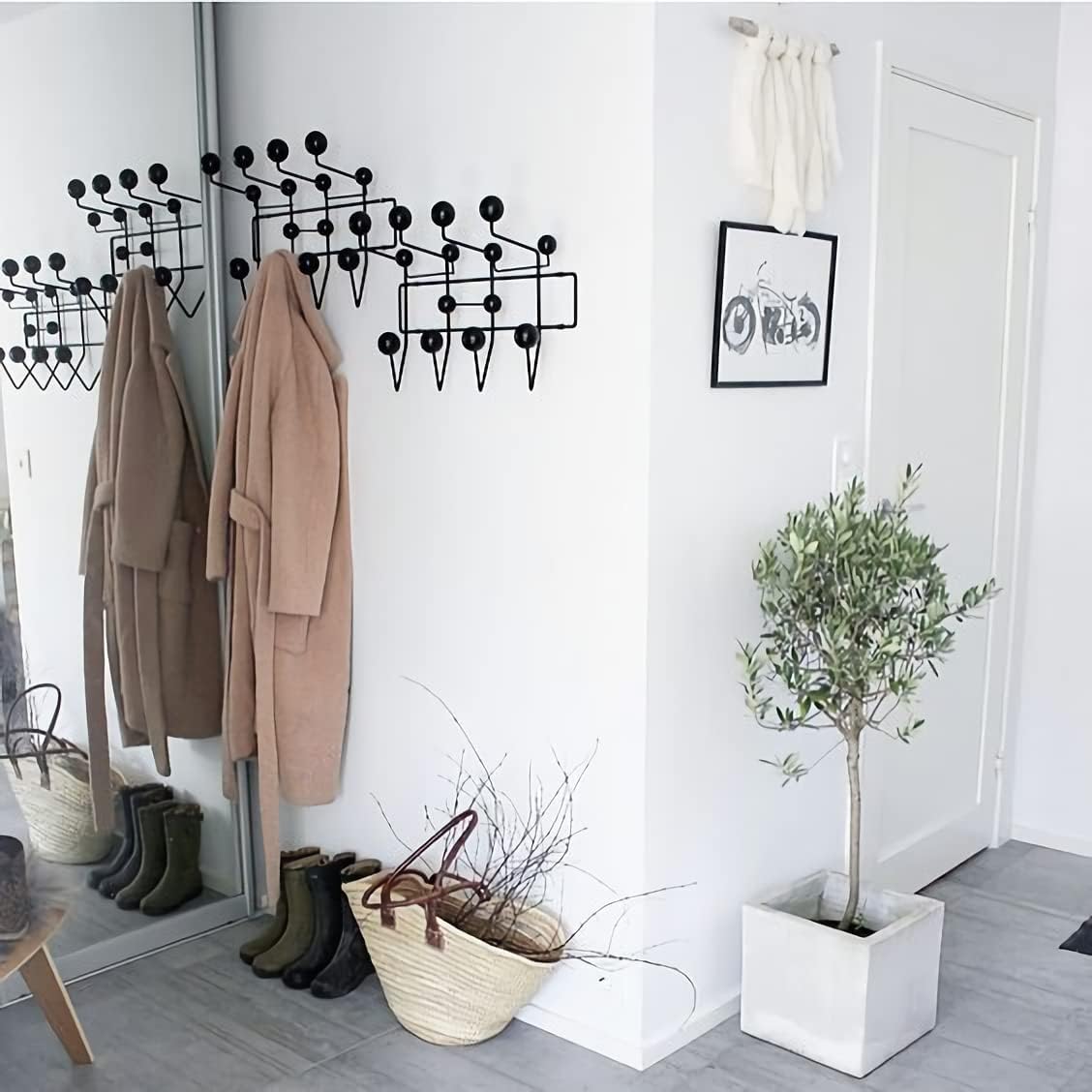 Black Wall Mount Hang it All Coat Rack