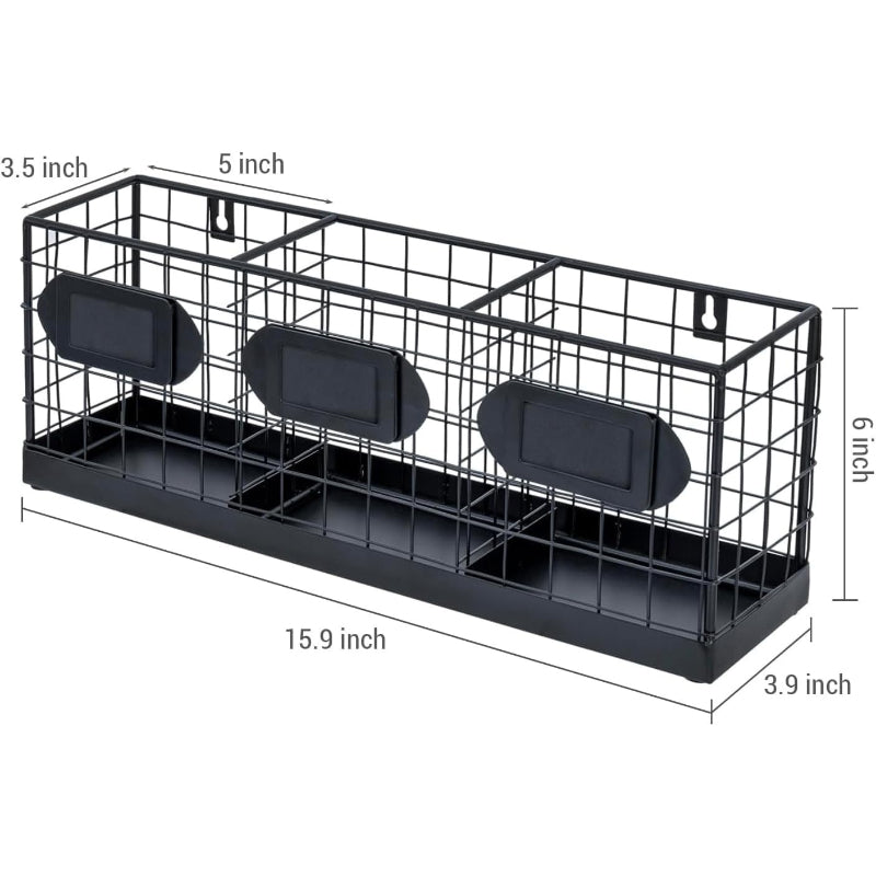 Wall Mounted Metal Utensil Organizer