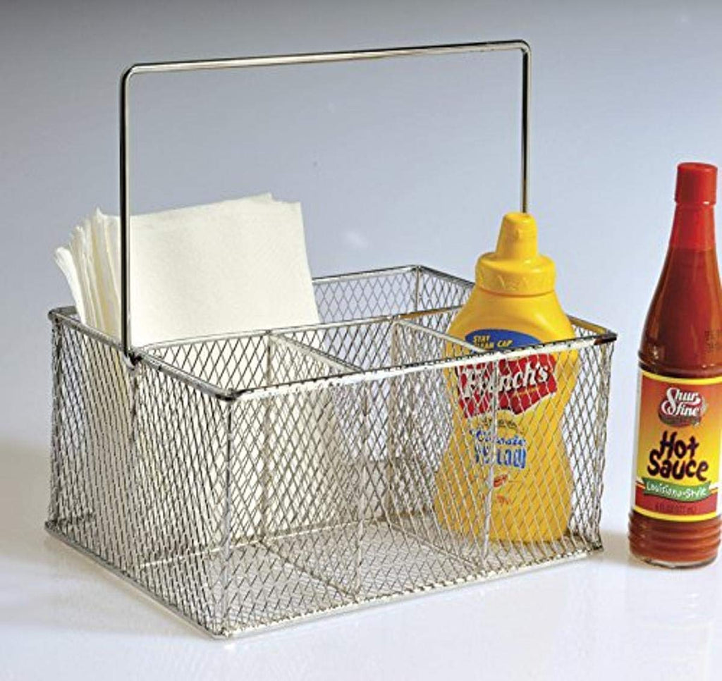 9.375x6.875 Mesh Flatware Basket