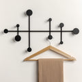 Black Metal Wall Coat Rack