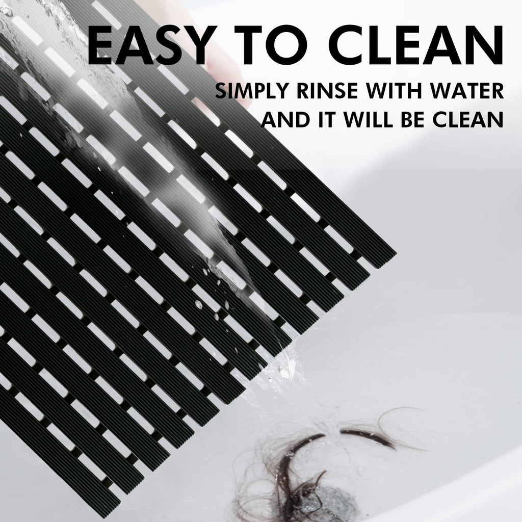 Large Black Non Slip Shower Mat