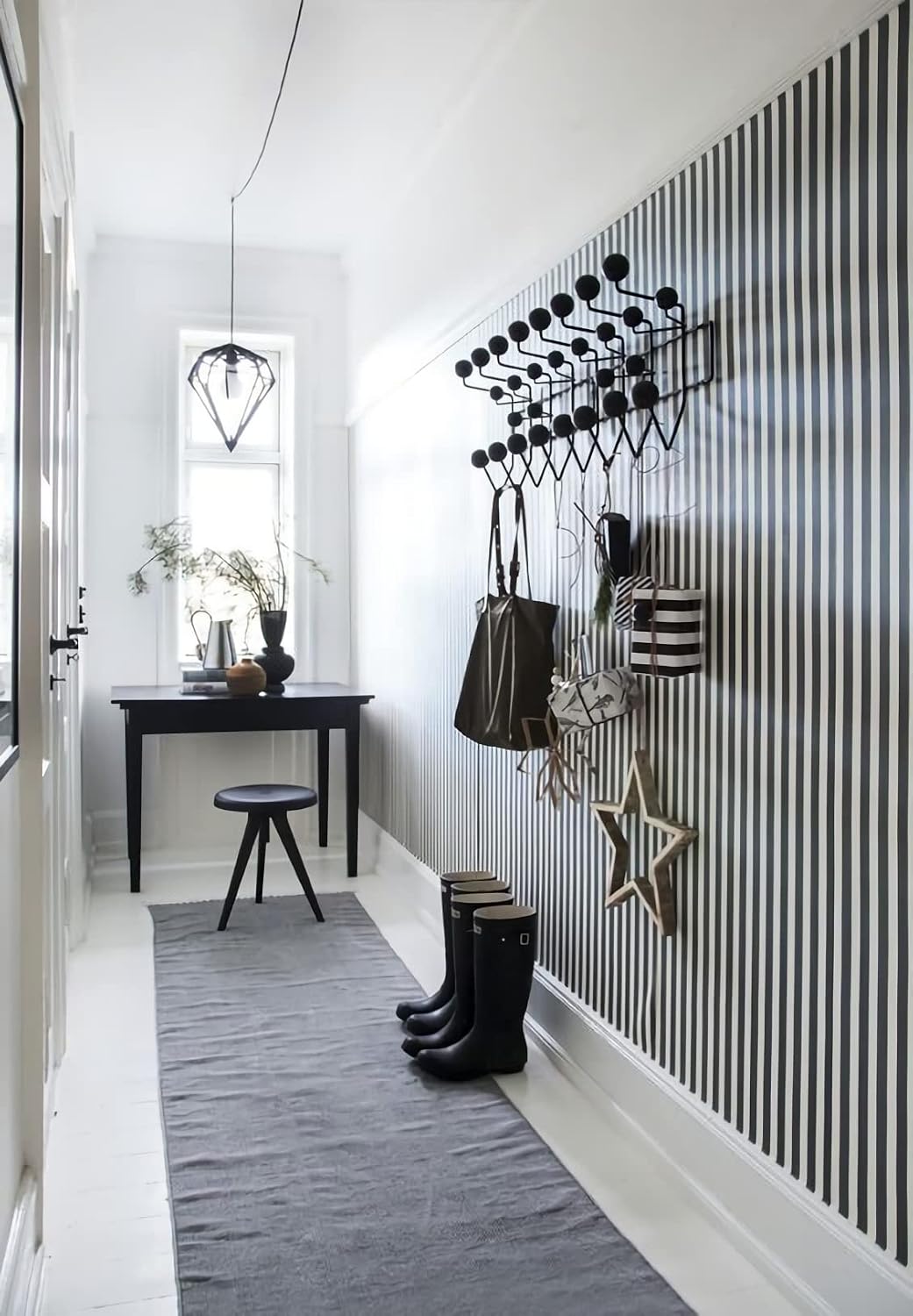 Black Wall Mount Hang it All Coat Rack