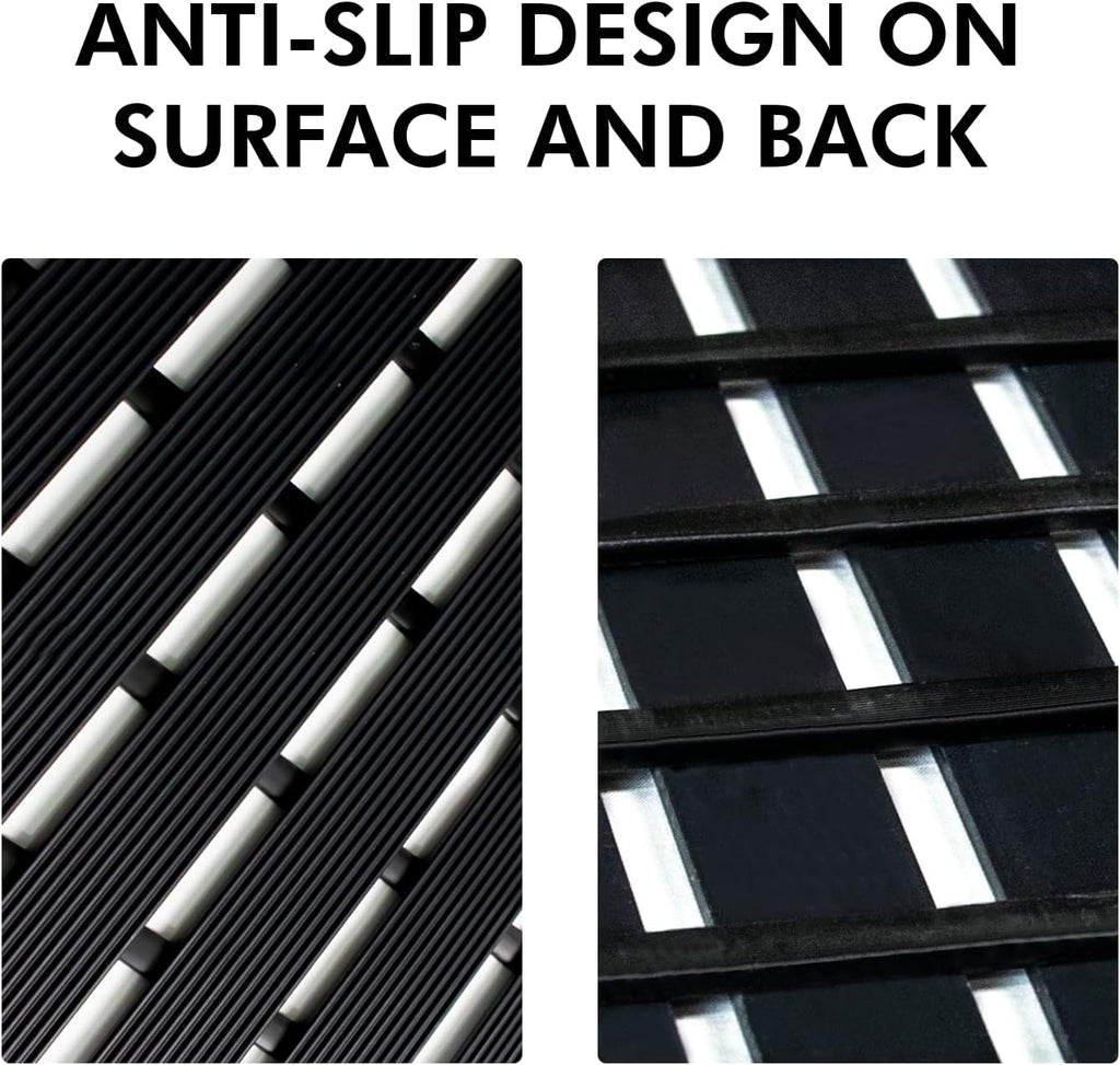 Large Black Non Slip Shower Mat