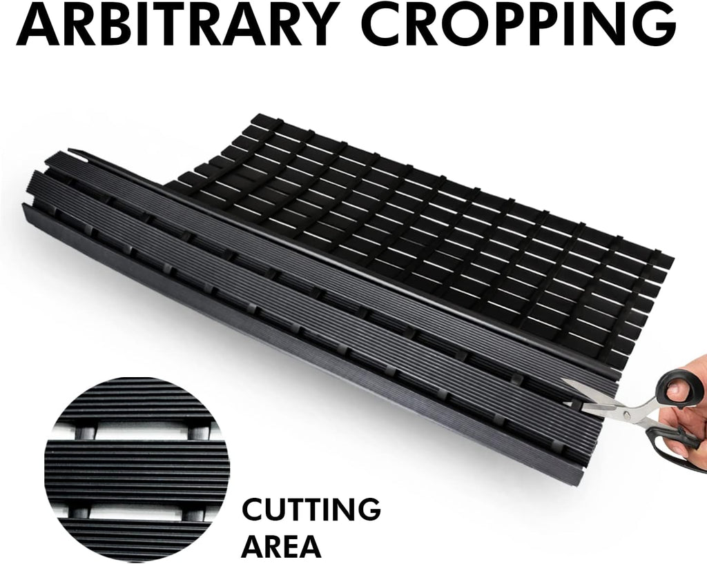 Large Black Non Slip Shower Mat