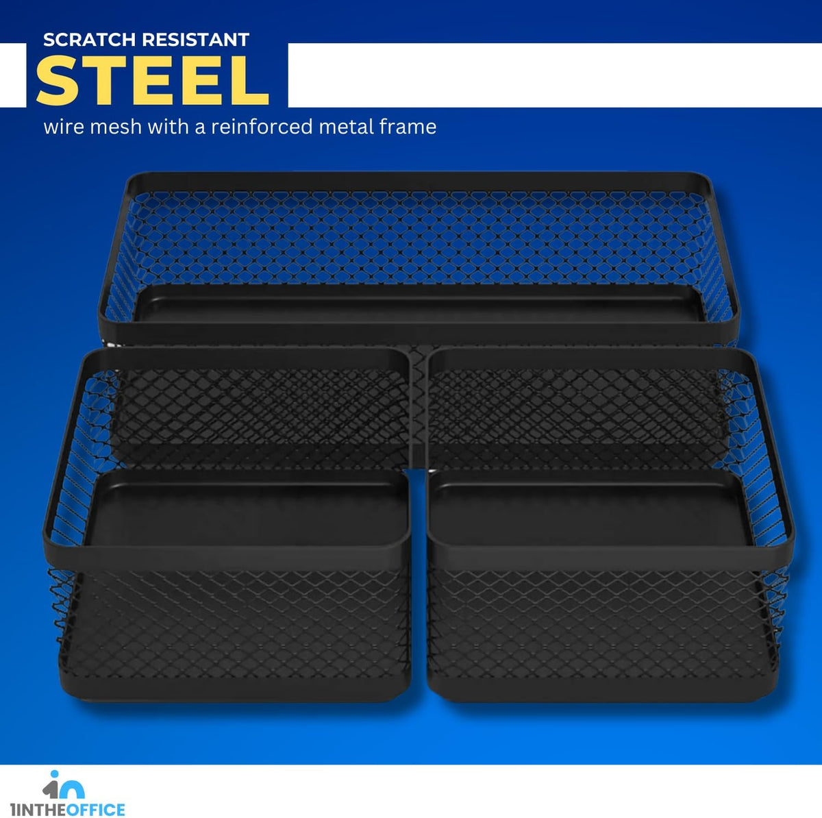 3 Compartment Mesh Drawer Tray