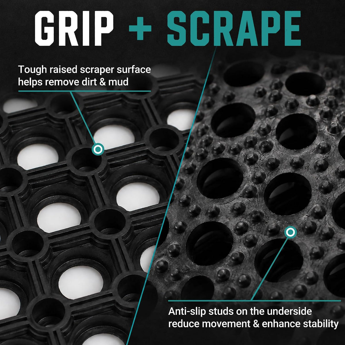 24x31 Non-Slip Drainage Mat