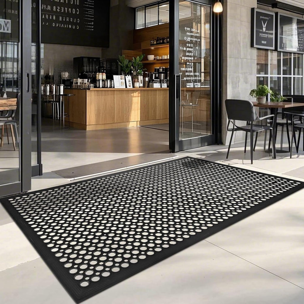 36x60 Black Anti Fatigue Drainage Rubber Mat