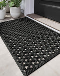 19x30 Black Rubber Door Mat