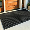 58x35 Black Drainage Rubber Door Mat