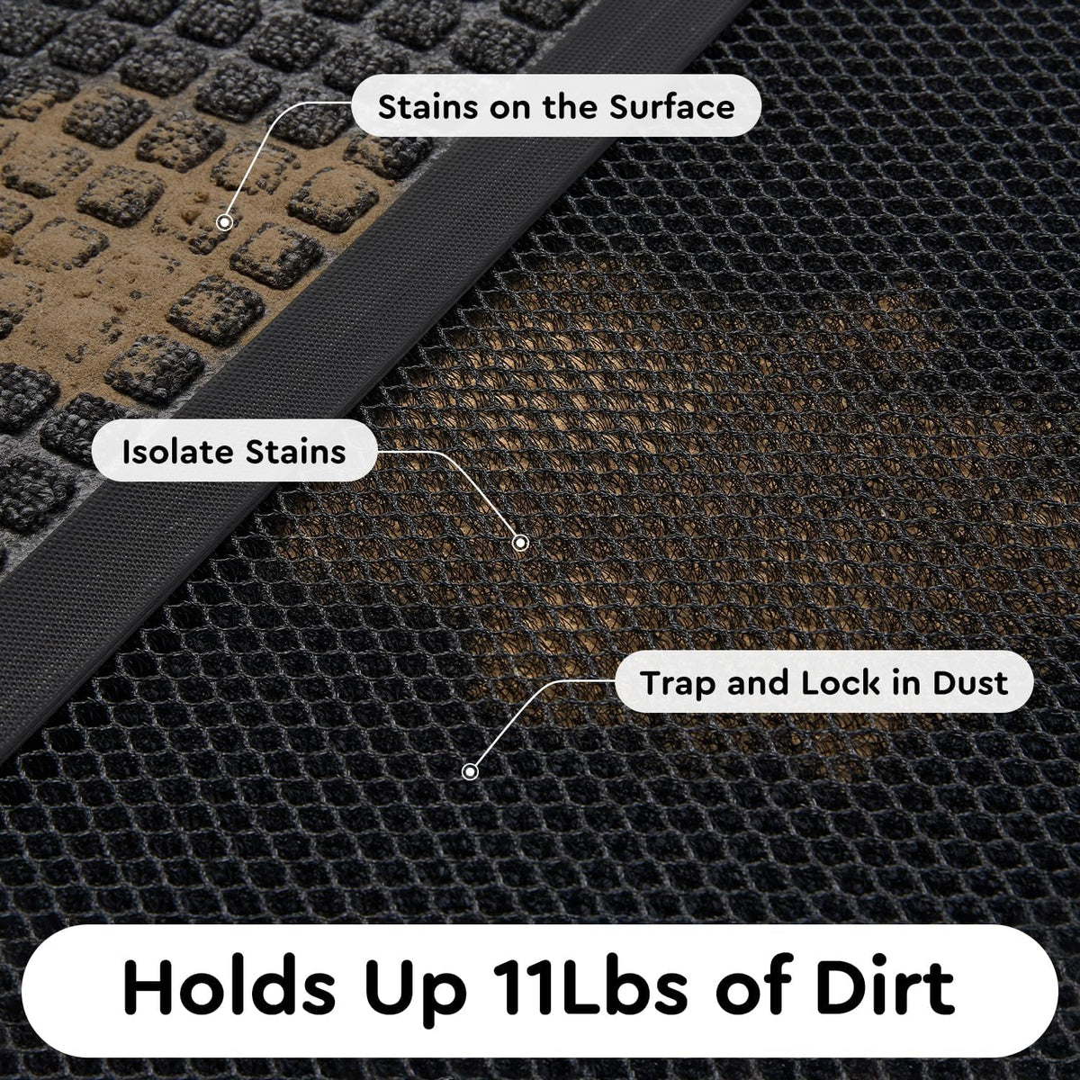 24x36 Black Non Slip Dirt Trapper Doormat