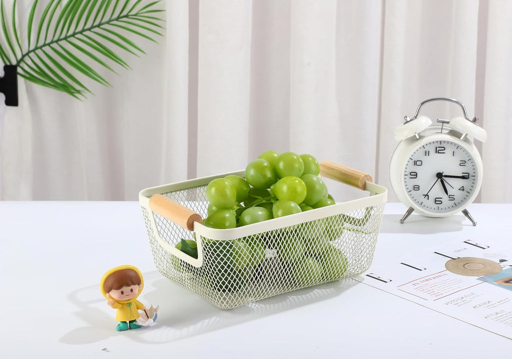 2Pack Off White Mesh Baskets