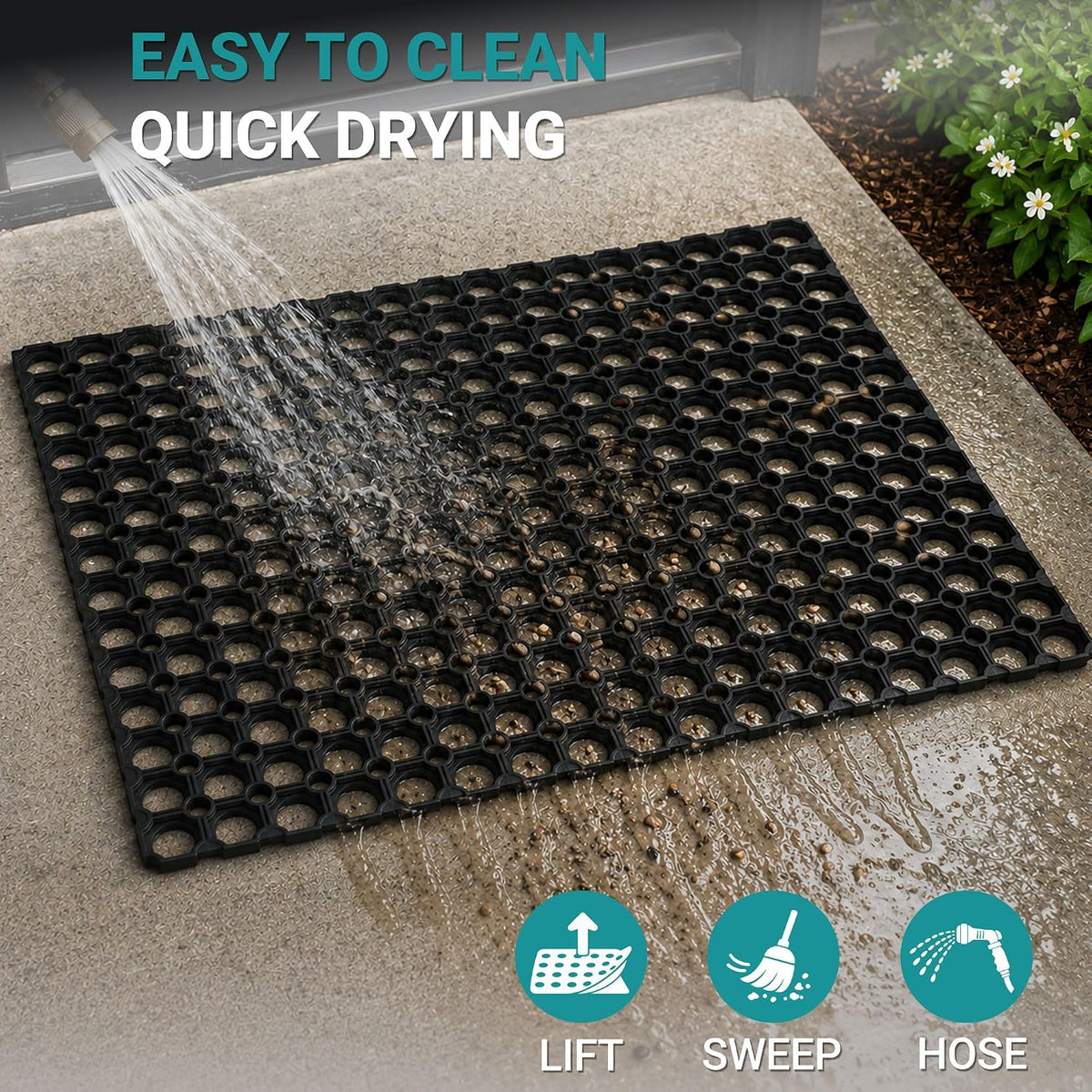 24x31 Non-Slip Drainage Mat