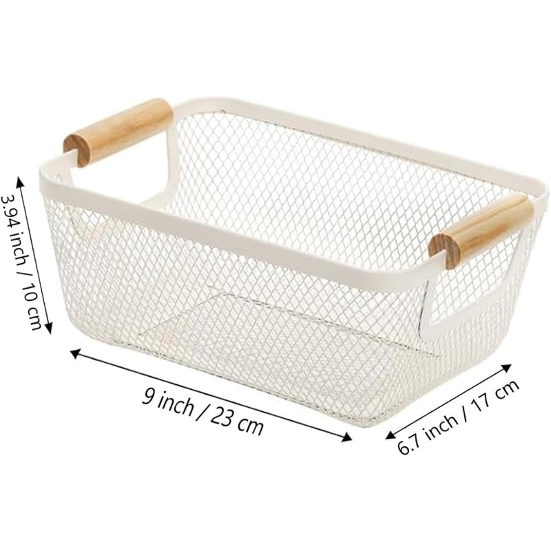2Pack Off White Mesh Baskets