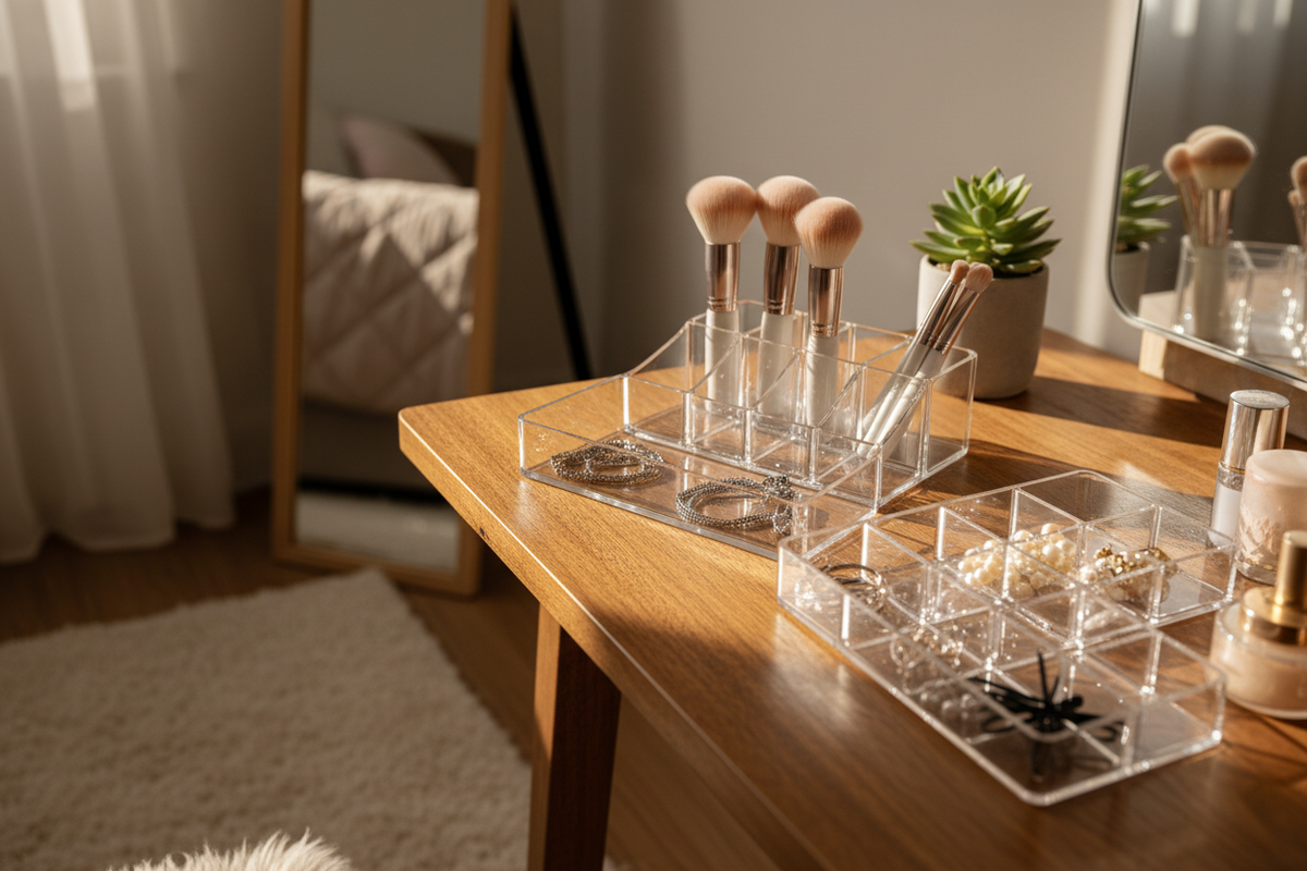 Multi-Cell Acrylic Organizer Trays